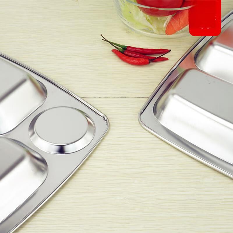 ZISIZ 201 Stainless Steel Deepened Student Meal Tray