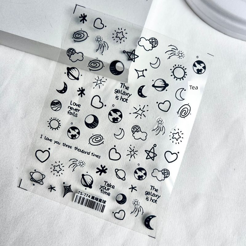 

Sober Universe Star Boys Nail Stickers Dark Planet