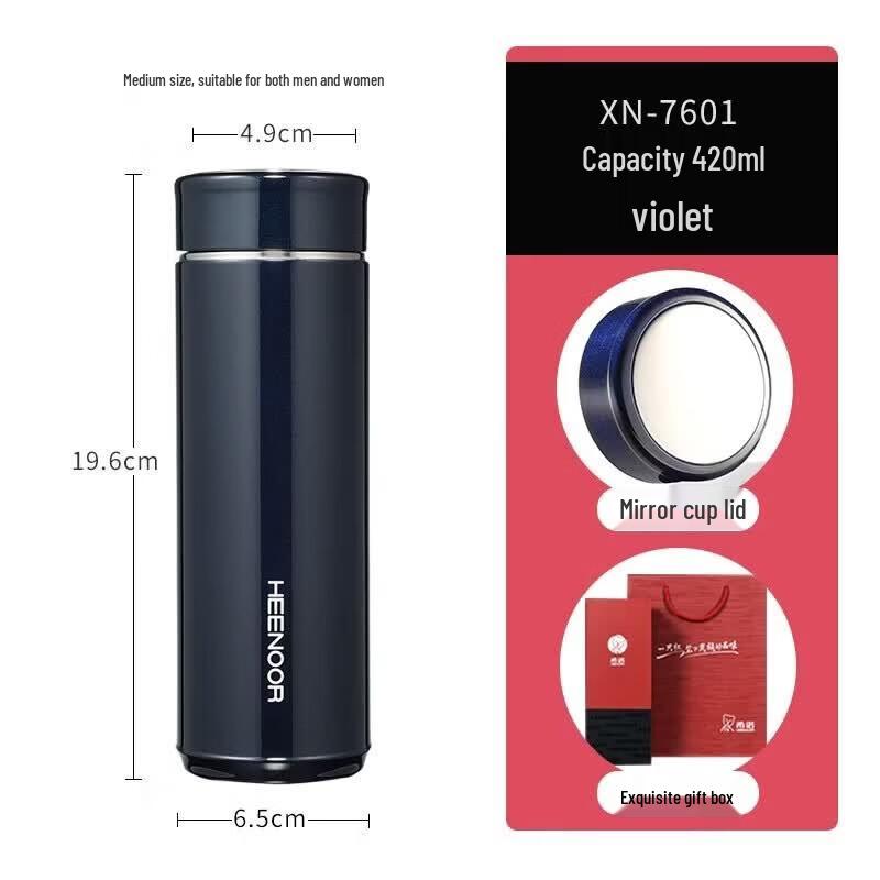 Heenoor XN-7601 304 Stainless Steel Filter Thermos Cup