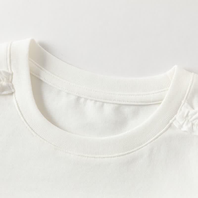 DAVE & BELLA Girls' Summer Anti-Bacterial Print T-Shirt