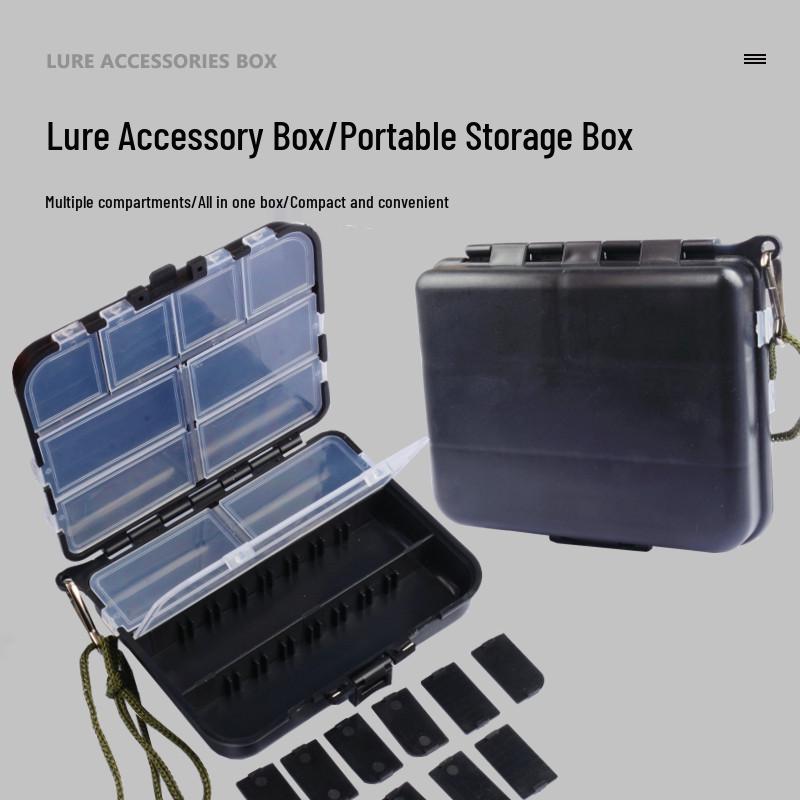 קופסת אחסון ניידת רב-תכליתית לפיתיונות דייג ואביזרים