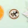 Fantasy Books Wings Enamel Pins Retro Black Dragon Pattern Brooches Lapel Badges Bookworms Jewelry Gift for Readers Friends