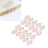 100Pcs Strawberry Paper Clips Electroplated Metal Strawberry Style Wide Application Cute Paper Clips