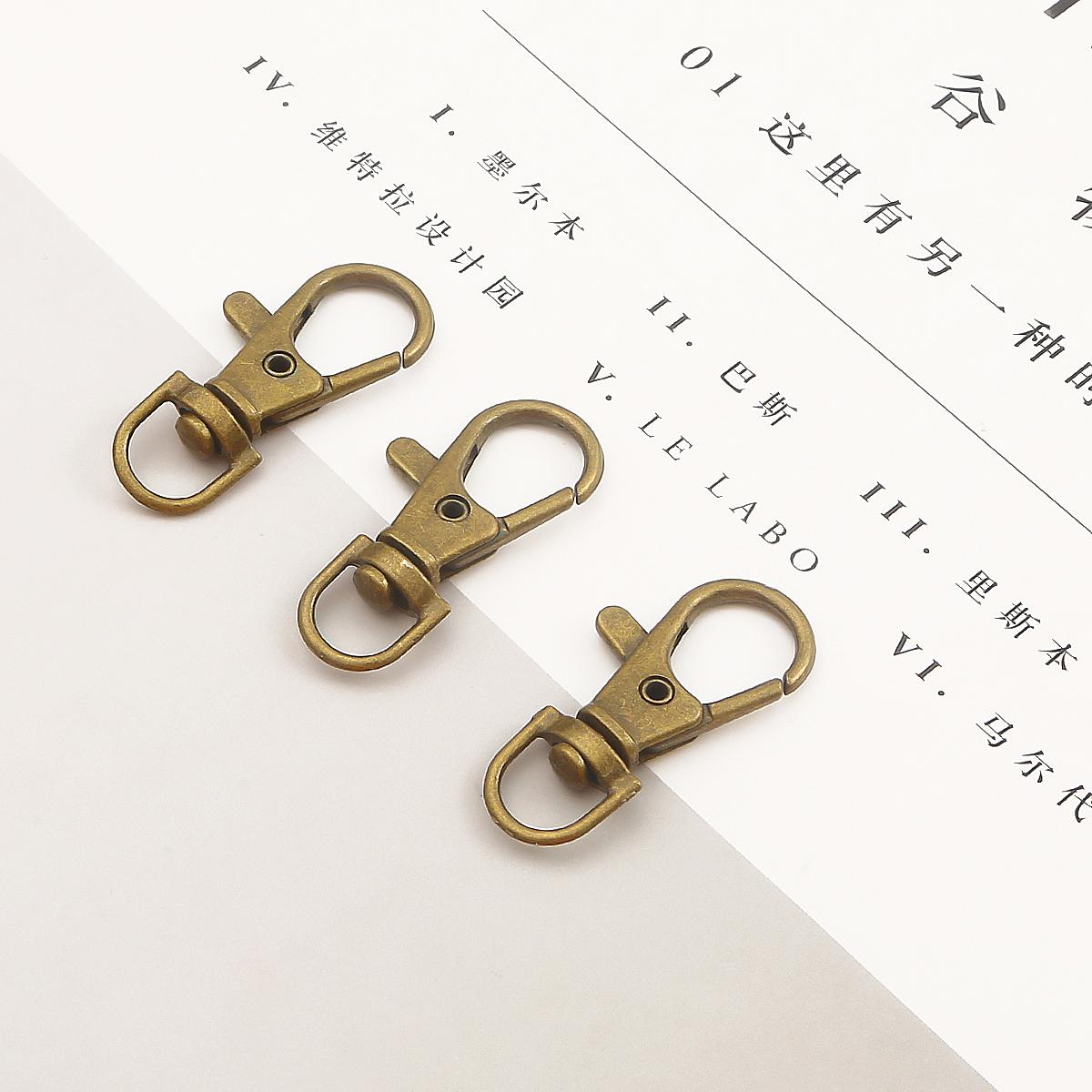 

5/20 шт. Сплавный брелок для изготовления ювелирных изделий, крючки, зажимы, застежка-карабин, аксессуары ручной работы 13x34mm 5pcs
