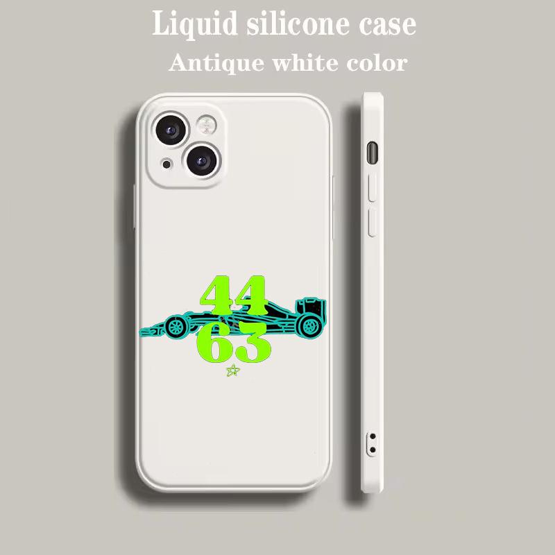 Luxury Color Phone Case For IPhone 18 15 14 13 12 mini 11 Pro Max XS X XR SE 7 8 Plus soft Silicone Beige Cover F1 Number 33