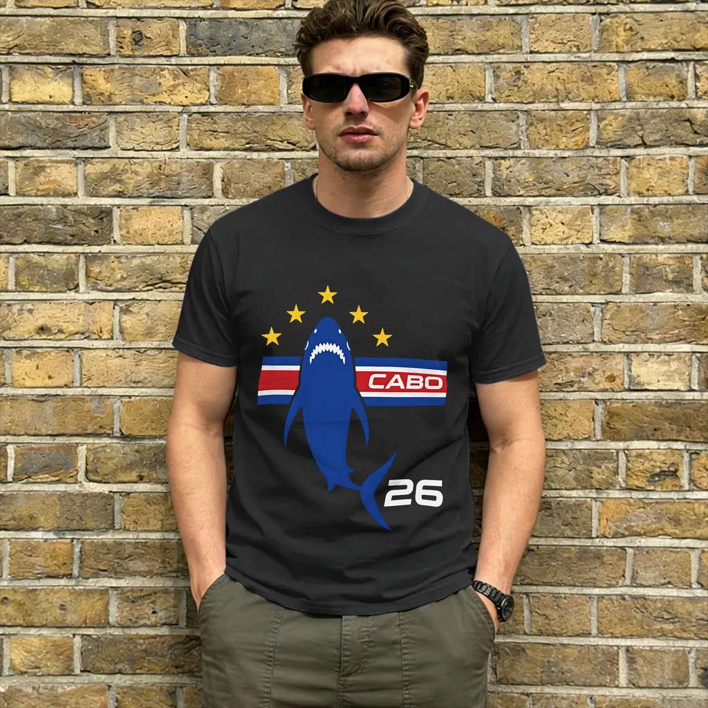 Cabo Verde Vozinha Tshirt Summer Popular T Shirts Adult Cotton Oneck Plus Size Top Tees Short Sleeves Y2k Basic Tops