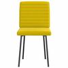 VidaXL Chaises à manger lot de 2 Jaune Velours 4101163