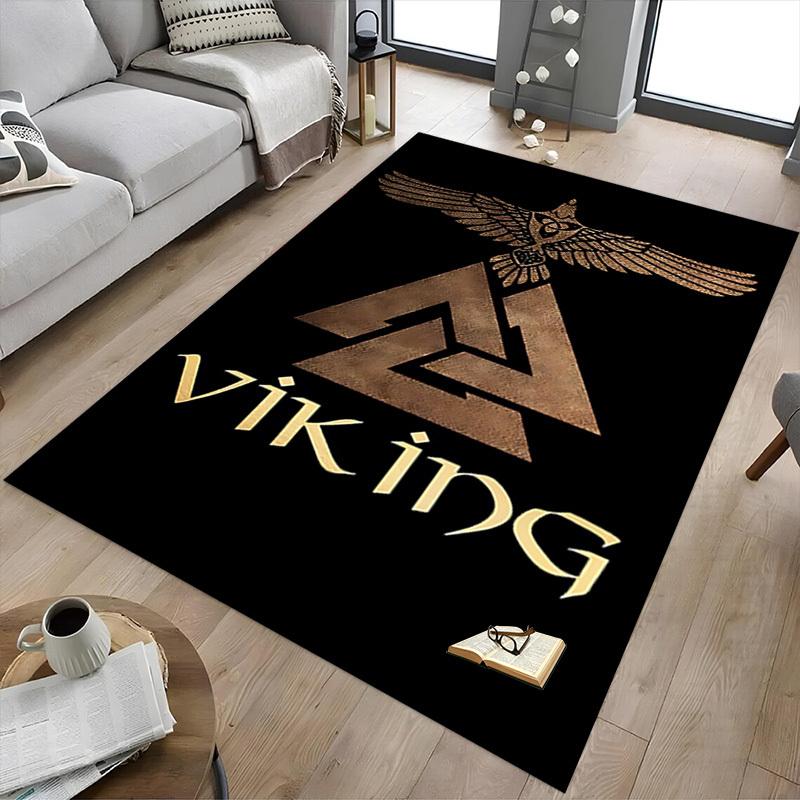 1pc Viking Raven Carpet, Office Rug Outdoor Mat Home Decor Area Carpet Festival