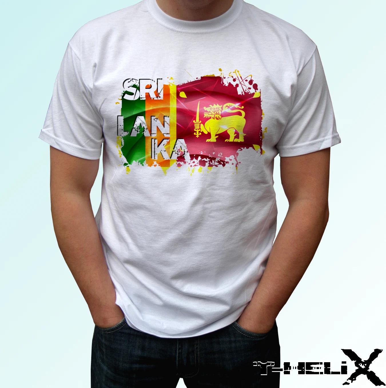

Sri Lanka flag - white kids boys T-Shirt top country design - s s kids baby sizes 140