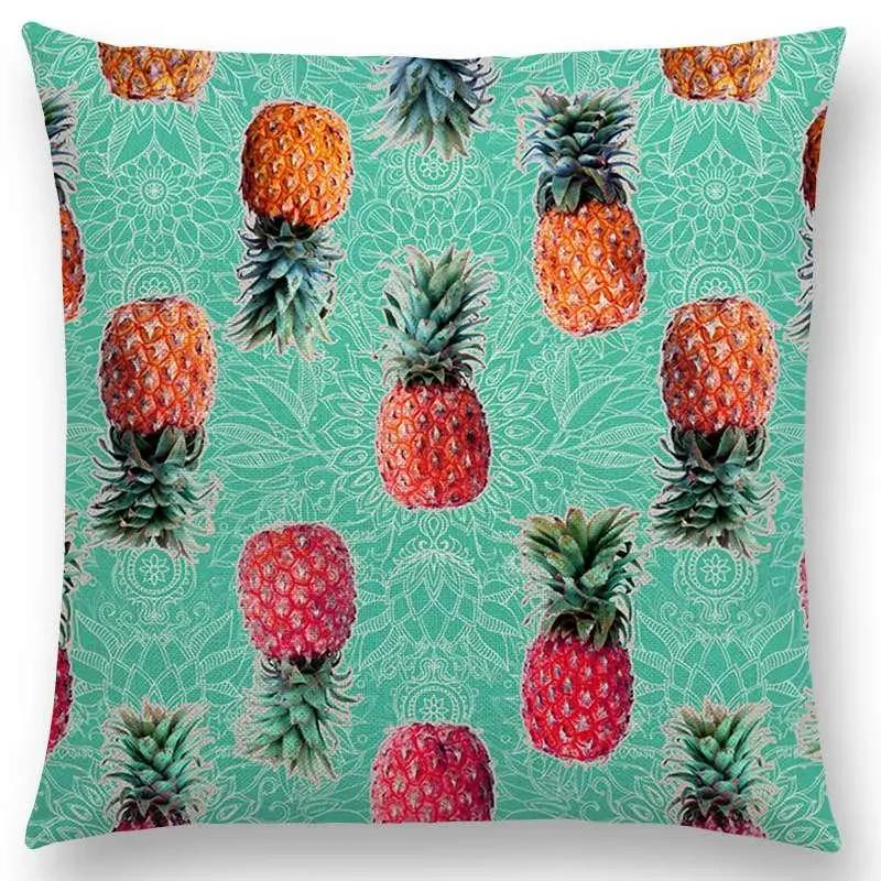 New Cute Christmas Gift Fruit Pumpkin Ice Cream Interesting Art Colorful Decorative Pattern Cushion Cover Sofa Throw Pillow case