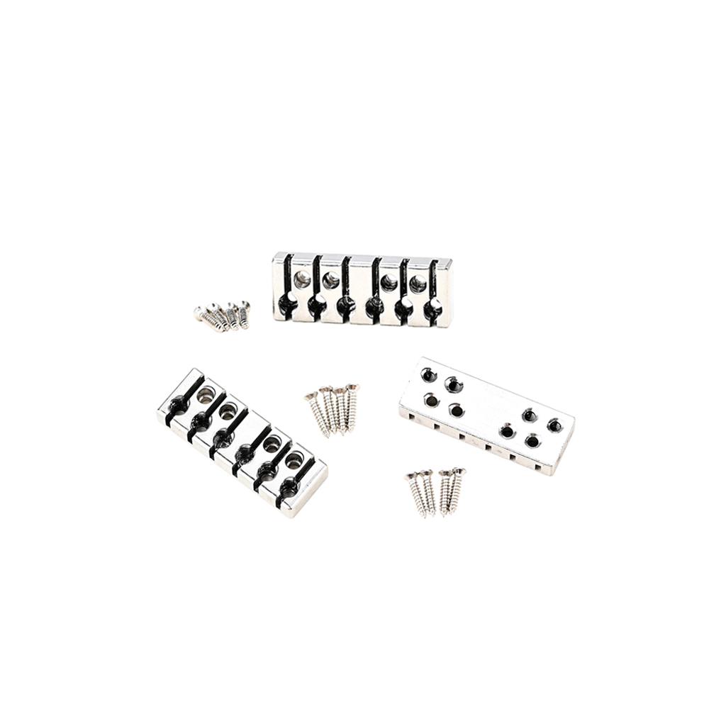 Headless Electric Guitar Nut Parts Adjustable Headless Electric Guitar 6 String Zinc Alloy Lock Locking Nut With Mounting Screws