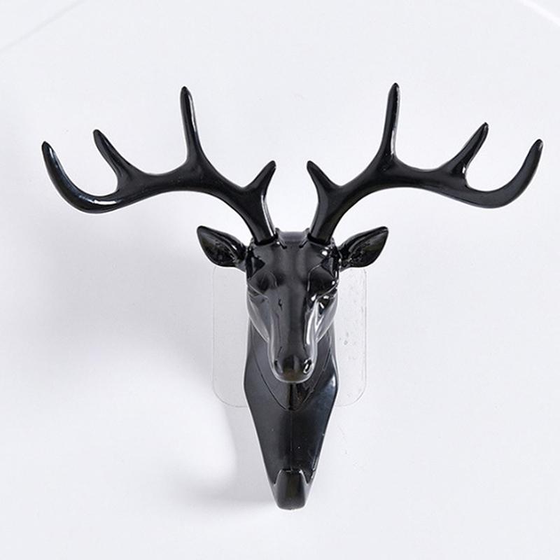 Wall Hanging Hook Vintage Deer Head Antlers For Hanging Clothes Hat Scarf Key