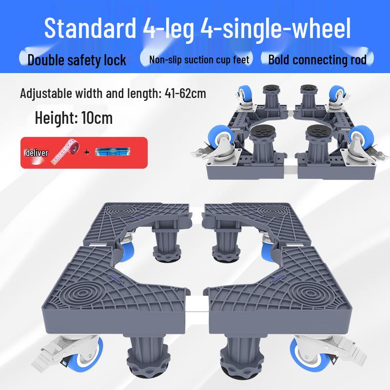 Suport de bază reglabil pentru mașină de spălat cu depozitare