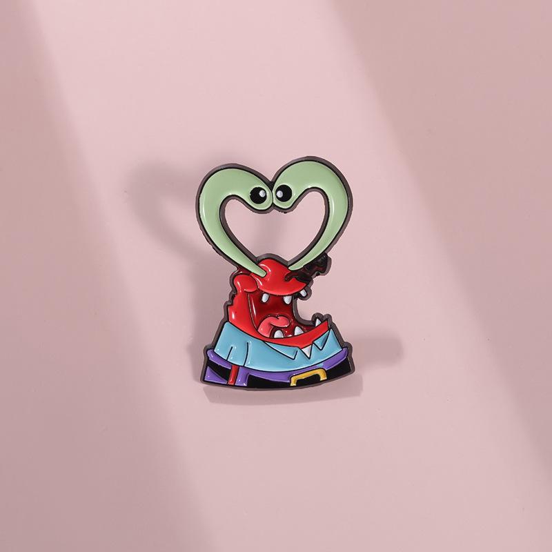 Multifunctional Alloy Brooch With Adorable Cartoon Design Great For Everyday Fashion Statements