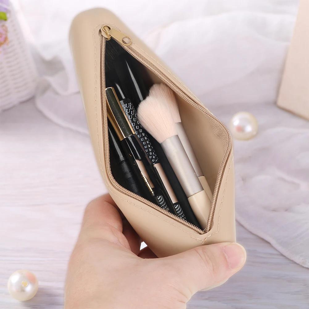 Silicone Beauty Blenders Case Zipper Make Up Brush Handbag Breathable Easy To Clean Protable Lightweight for Outdoor