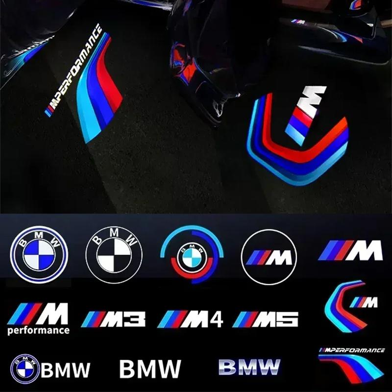 2/4KS LED lampičky do dveří auta HD světlo do interiéru Vítecí světla Lampičky s logem auta Pro BMW E90 E60 F07 F0 F11 F13 F01 E91 E92 E93 F10