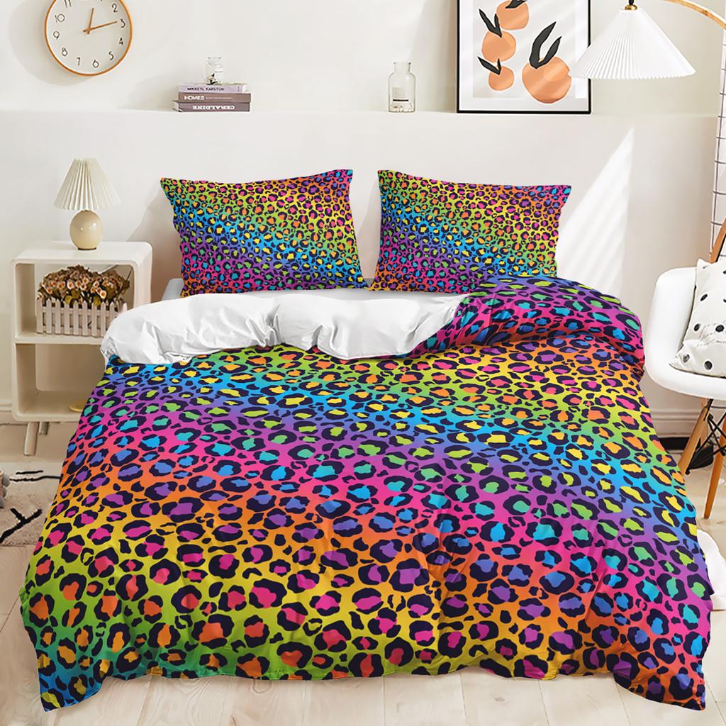 Heimtextilien 3D Digitaldruckmuster Verschiedene Größen Bettbezug Kissenbezug Schlafzimmer (3-teiliges Set) Bettwäsche-Set