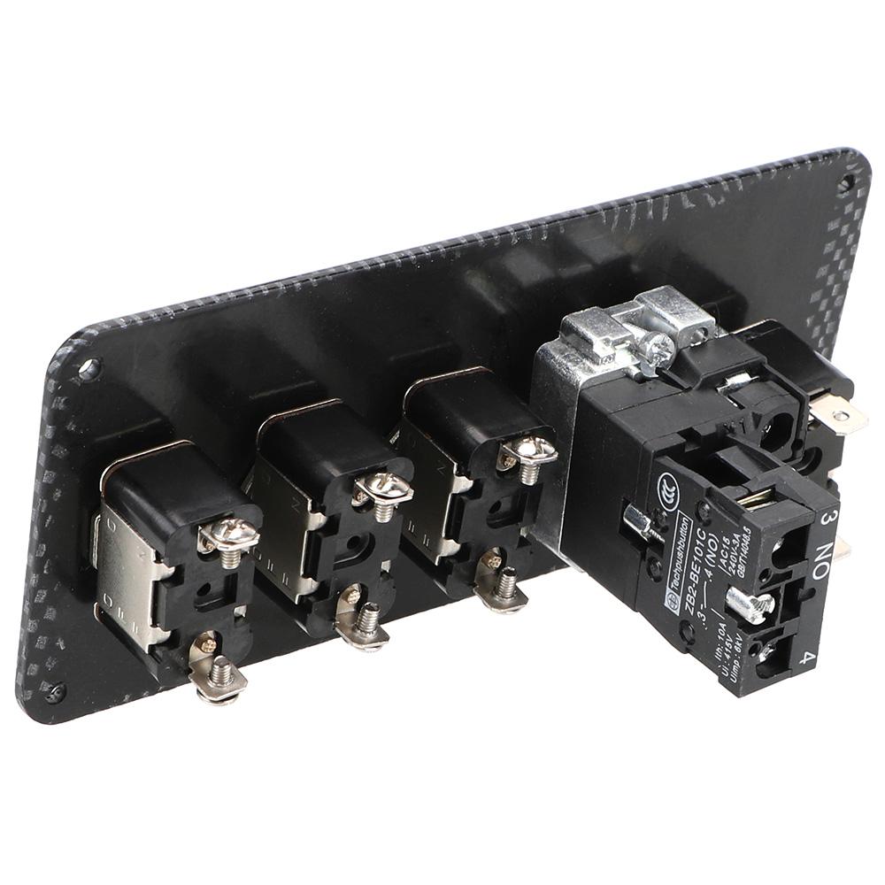 12V Racing Car Starter Rocker Switch Panel Start Stop Ignition Buttons Light Toggle For Boat Marine Truck Automotive Accessories