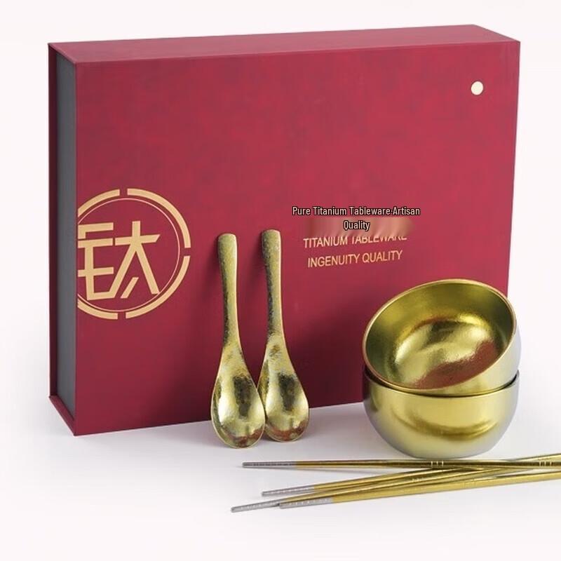 

Набор столовых приборов Jiu Xi Lu из чистого титана, 6 предметов