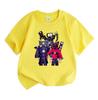 Kids Boys Girls 100% Cotton Crew Neck Short Sleeve T-Shirt, Cool Game Character Graphic Casual Soft Breathable Tee Top for Children Daily Outdoor Wear