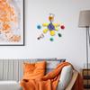 Multi-Color Lacquer Clock - A Quiet Wall Decor For Living Rooms, Offices, And Modern Walls