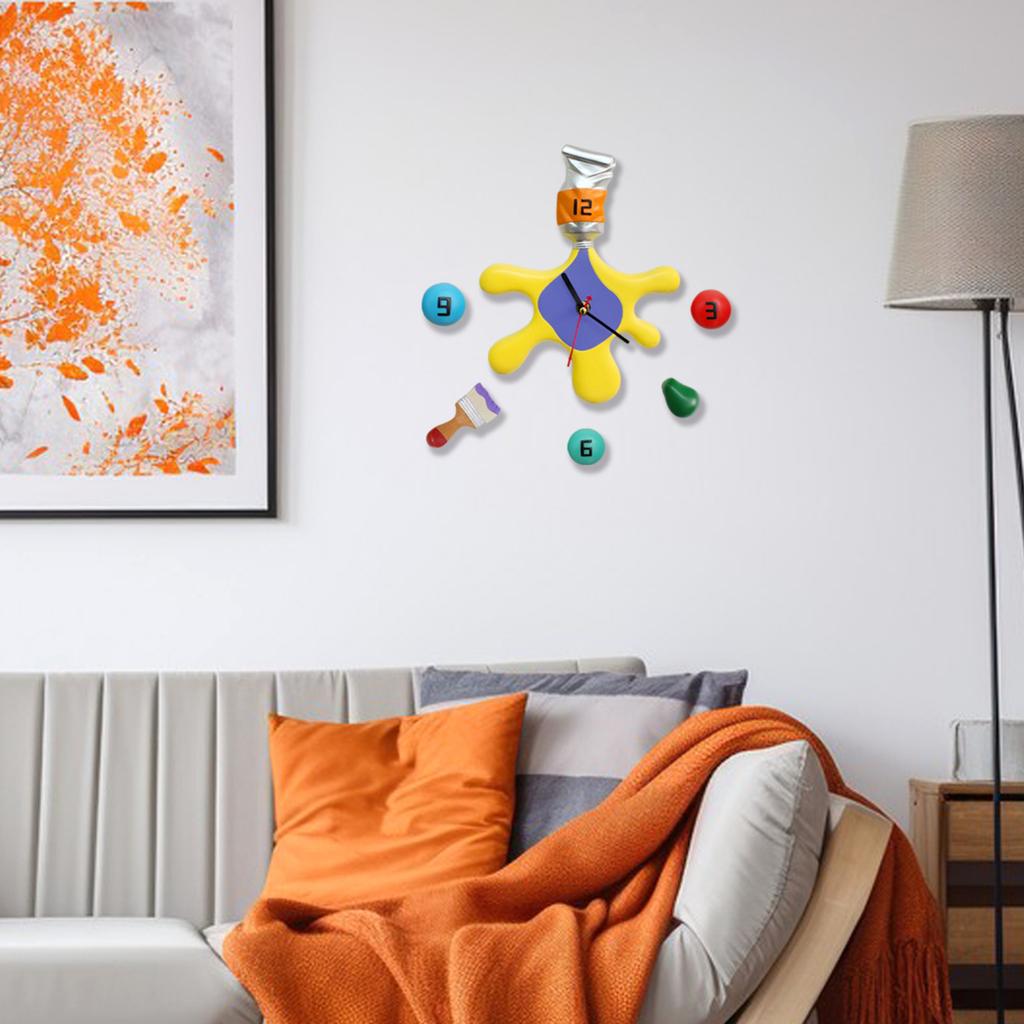 Multi-Color Lacquer Clock - A Quiet Wall Decor For Living Rooms, Offices, And Modern Walls