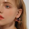 1Pair Summer Ocean Sea Style Crab Earrings Pierced Stud Earring Animal Ear Studs  for Women Girls