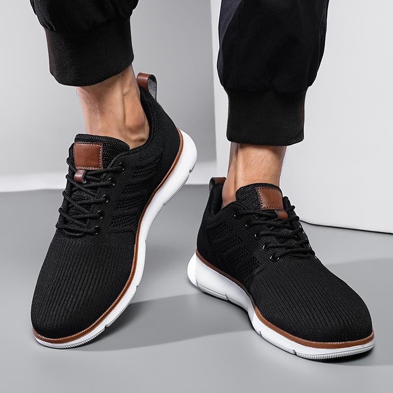 Fashion 2025 New Men's Shoes Lightweight Breathable Knitted Casual Sports Shoes Men's Low Cut Comfortable Walking Shoes Size 39-48