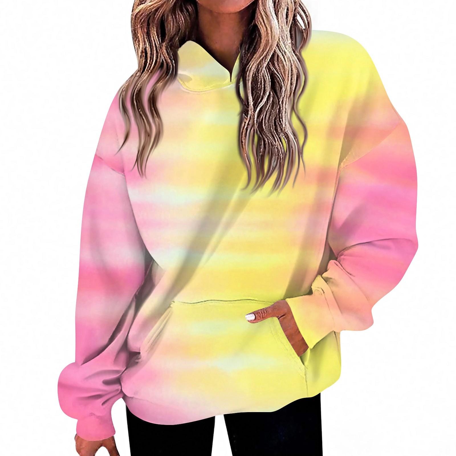 

Женская мода Повседневный топ с V-образным вырезом и длинными рукавами с принтом L жёлтый