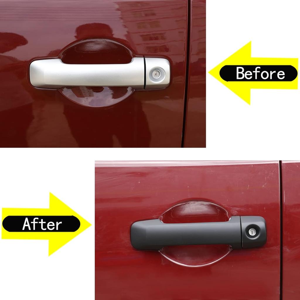 Aunginsy Car Exterior Door Handle Protective Trim Cover Compatible with Toyota FJ Cruiser 2007-2021 Car Outer Door Handles Cover Exterior Door