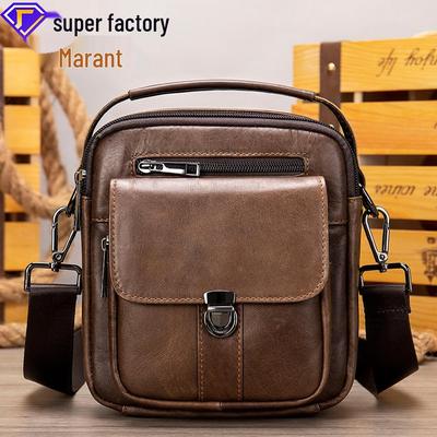 Geantă de umăr crossbody de lux pentru bărbați Malunte, din piele naturală: Elegant și versatil