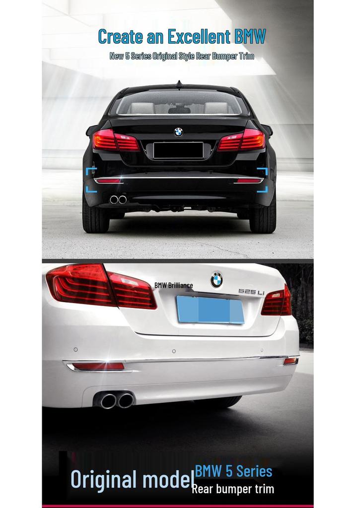 BMW 5 Series F18 Rear Bumper Trim Strip (2014-2017) - 525, 528li Models