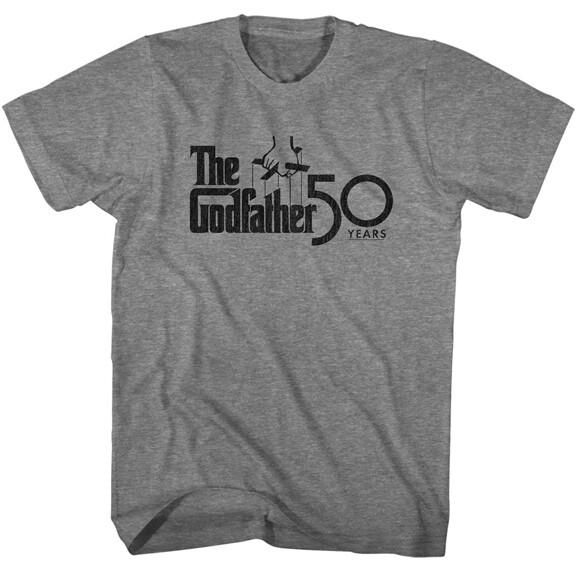 The Godfather Black Movie Logo 50 Years Don Colrleone Men T Shirt XXL