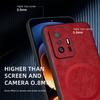 For Xiaomi 11T 11T Pro PU Leather Magnetic Ring Soft Edge Anti-Drop Anti-Fingerprint Phone Case