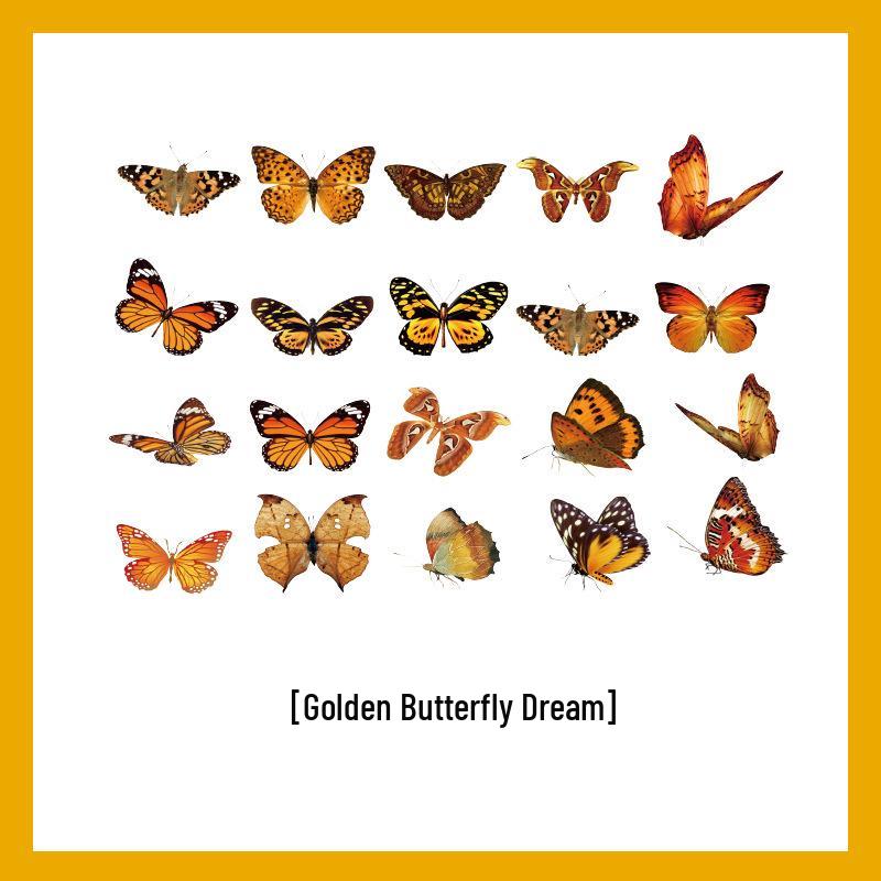 

Butterfly Manor Series: Waterproof Transparent Stickers for Journals and DIY Decorations