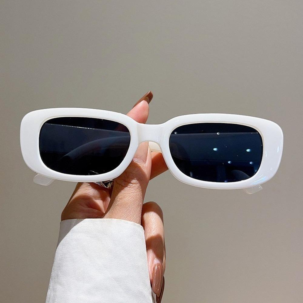 

2pcs Korean Rectangular Sunglasses Small Frame Men Women Fashion Glasses