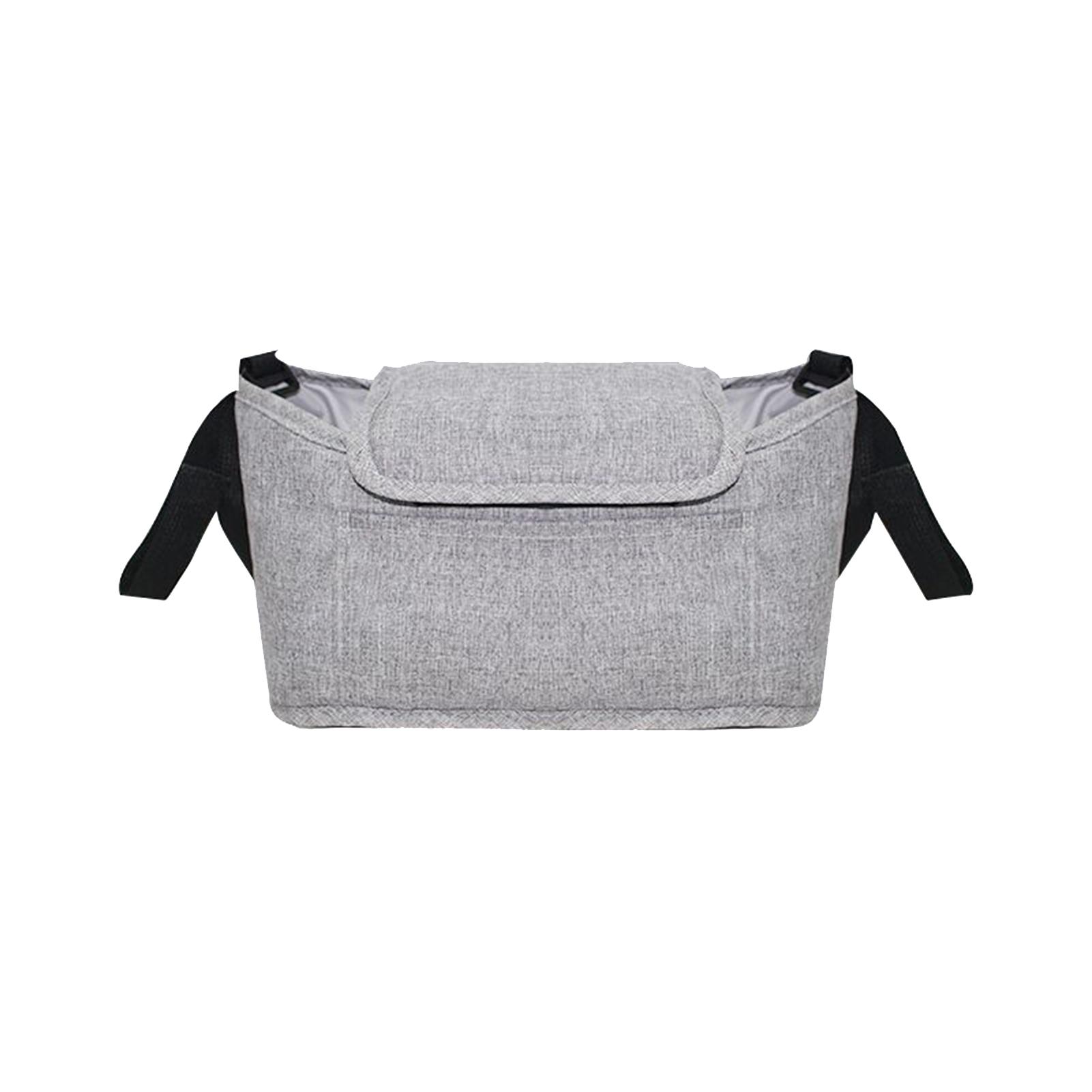 

Органайзер на детскую коляску серый