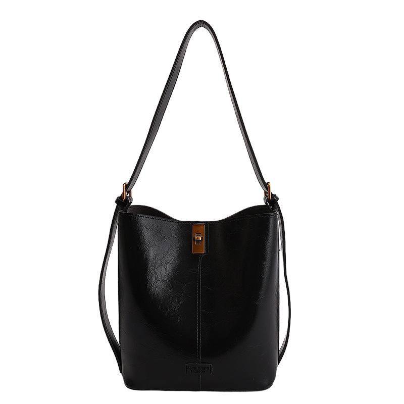 

Сумка під пахву великої місткості, Проста сумка-відро, Високий зовнішній вигляд, Одноплечова сумка через плече для роботи without pendant чорний