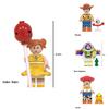 8 Stück Toy Story Bausteine Steine Buzz Lightyear Woody DIY Geschenk Kinder