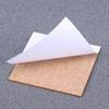 10Pcs Square Natural Cork Coasters Self-Adhesive DIY Mat Non-Slip High Temperature Resistant For Office School Home Bar