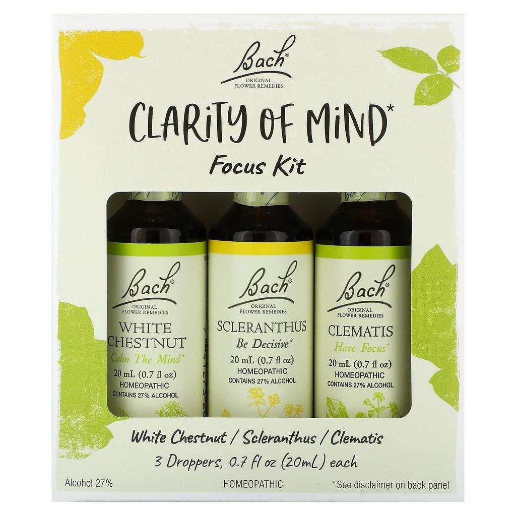 Clarity Of Mind Focus Enhancement Kit, 3 Droppers, 20Ml (0.7Fl Oz) Each