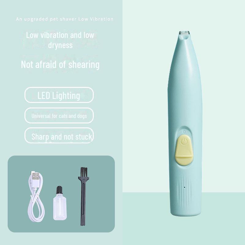 Mașină de tuns LED impermeabilă, modernizată, pentru pisici și câini – Lamă lată pentru față, urechi, ochi și tălpi