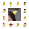 Fashion Flower Duck Hair Clips Plush Cap Chicken Side Barrettes Hair Accessories Funny Cartoon Duckbill Clips Party