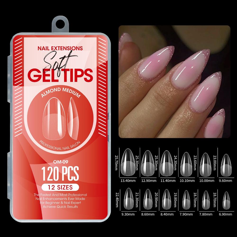 120pcs/box Matte Surface French Nail Nail Art Mold Short Nail Extension Tools Nail Art I