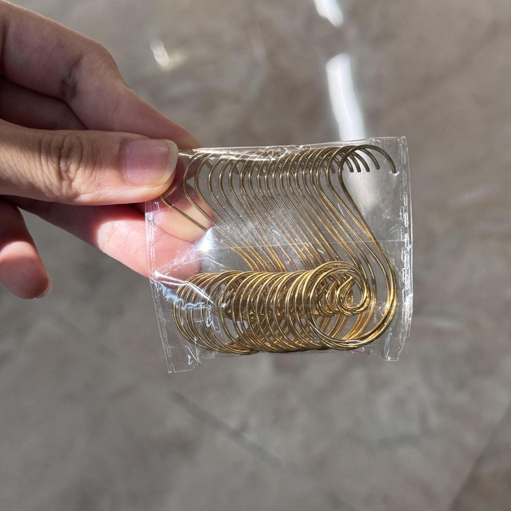 50-Pack Christmas S Hooks for Holiday Decorations - Stocking Holders & Tree Ornaments