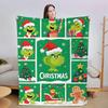 Flannel Blanket Digital Print For Midday Rest Blanket, Christmas Cartoon Air-conditioned Blanket.