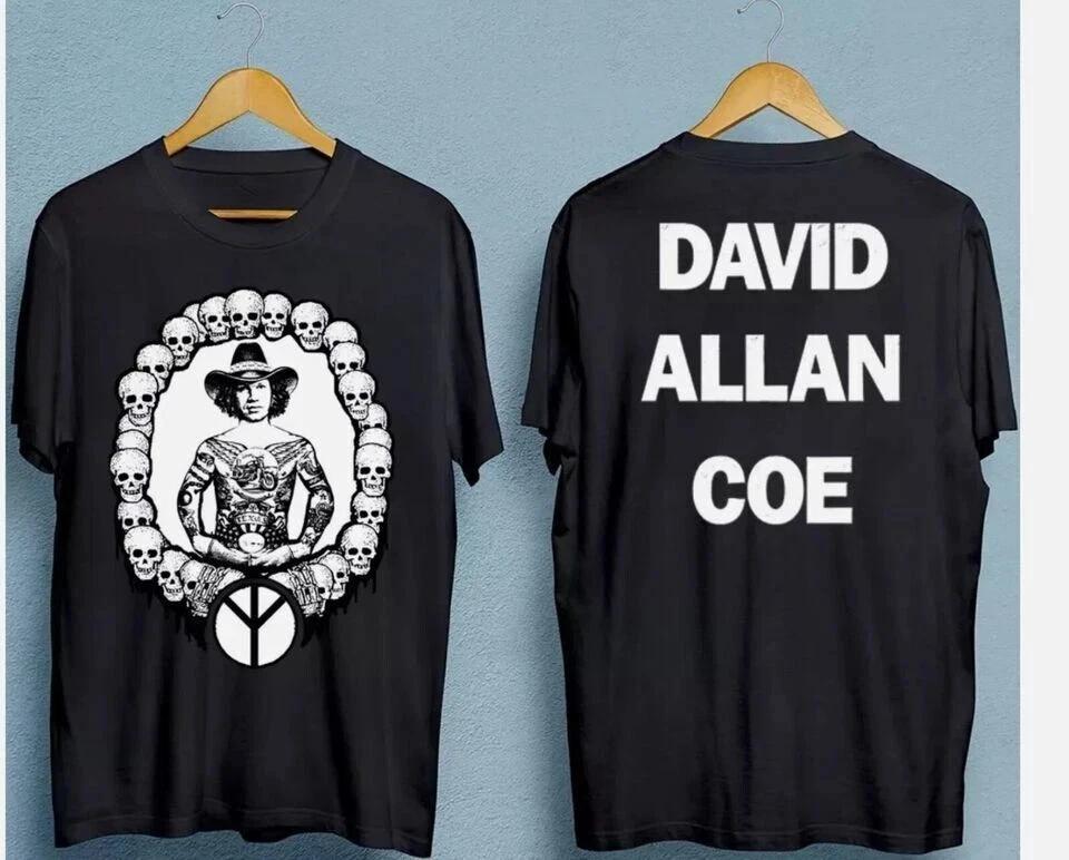 David Allan Coe 2 sides black T-shirt 4XL