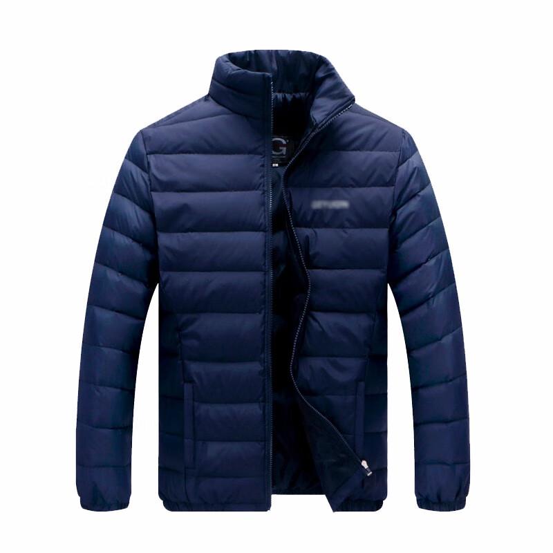 Men s Lightweight Stand-up Collar Down Jacket 4XL