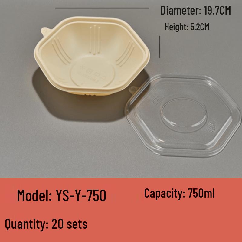 Ronghe Biodegradable Corn Starch Disposable Meal Boxes