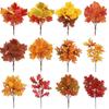 2PCS Fabric Artificial Maple Leaf Maple Leaf Shape Maple Leaf Bouquet  Home Decor